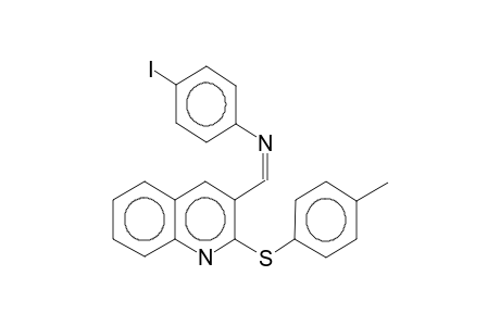 2-(4-methylphenylthio)-3-(4-iodophenyliminomethyl)quinoline