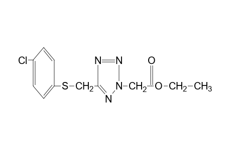 5-{[(p-chlorophenyl)thio]methyl}-2H-tetrazole-2-acetic acid, ethyl ester