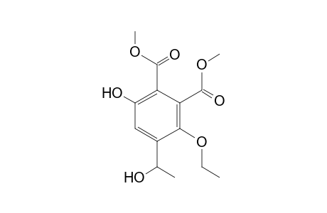 Dimethyl 3-ethoxy-6-hydroxy-4-(1'-hydroxyethyl)benzene-1,2-dicarboxylate