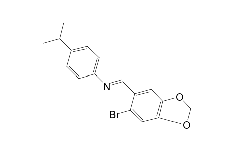 N-(6-bromopiperonylidene)cumidine