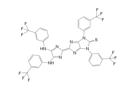 5-[4',5'-bis{[(3''-Trifluoromethylphenylamino]imidazol-2'-ylidene}-1,3-bis(3'-trifluoromethylphenyl)-3,5-dihydro-1H-imidazo[4,5-d]imidazole-2-thione