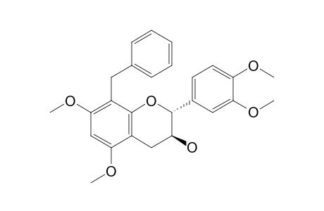 (2R,3S)-8-Benzyl-5,7,3',4'-tetra-o-methylcatechin