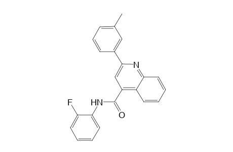 N-(2-fluorophenyl)-2-(3-methylphenyl)-4-quinolinecarboxamide