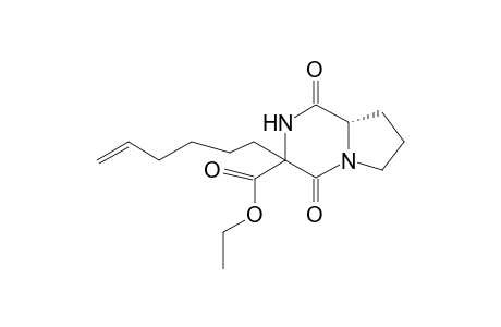 Ethyl (3RS,8aS)-3-(5-Hexenyl)-1,4-dioxoperhydroazolo[1,2-a]pyrazine-3-carboxylate