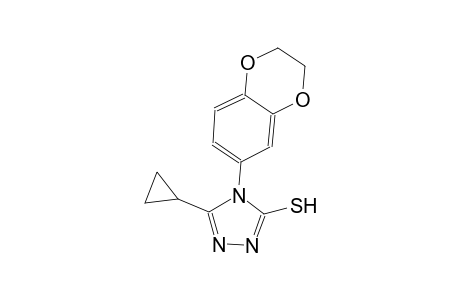 4H-1,2,4-triazole-3-thiol, 5-cyclopropyl-4-(2,3-dihydro-1,4-benzodioxin-6-yl)-