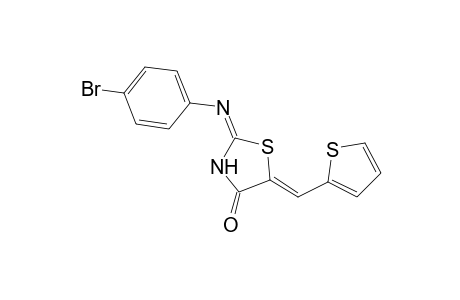 (2E,5Z)-2-[(4-bromophenyl)imino]-5-(2-thienylmethylene)-1,3-thiazolidin-4-one