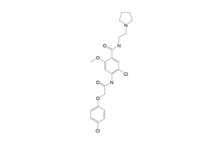 6'-chloro-2-(p-chlorophenoxy)-4'-{[2-(1-pyrrolidinyl)ethyl]carbamoyl}-m-acetanisidide