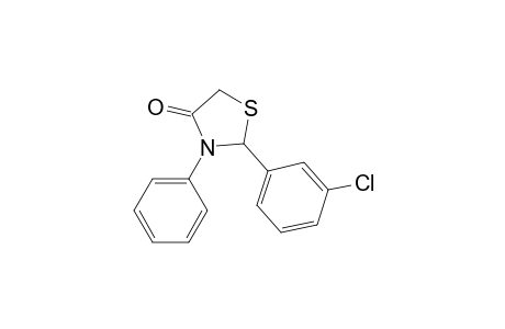 2-(3-Chlorophenyl)-3-phenyl-1,3-thiazolidin-4-one