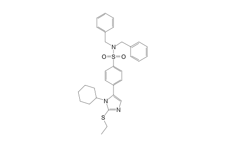 N,N-Dibenzyl-4-[1-cyclohexyl-2-ethylthioimidazol-5-yl]benzenesulfonamide