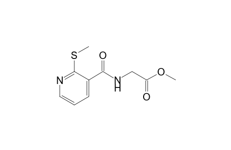 N-[2-(methylthio)nicotinoyl]glycine, methyl ester
