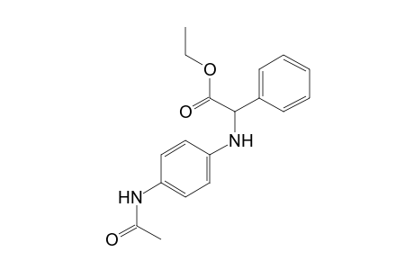 N-(p-acetamidophenyl)-2-phenylglycine, ethyl ester