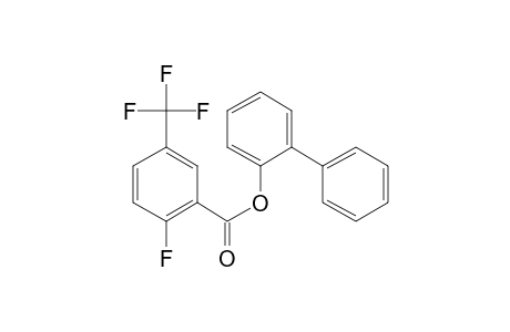 6-Fluoro-3-trifluoromethylbenzoic acid, 2-biphenyl ester