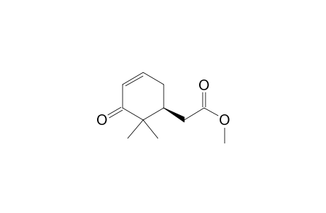 3-Cyclohexene-1-acetic acid, 6,6-dimethyl-5-oxo-, methyl ester, (S)-