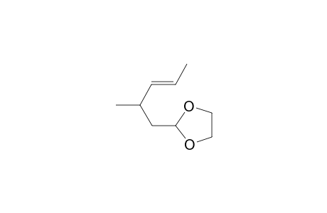 1,3-Dioxolane, 2-(2-methyl-3-pentenyl)-, (E)-(.+-.)-