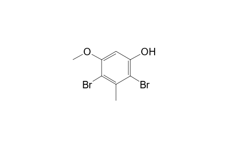 2,4-dibromo-5-methoxy-m-cresol