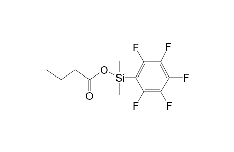 N-Butanoic acid, dimethyl(pentafluorophenyl)silyl ester