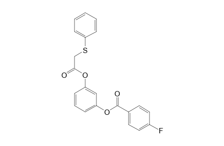 1,3-Benzenediol, o-(4-fluorobenzoyl)-o'-phenylthioacetyl-