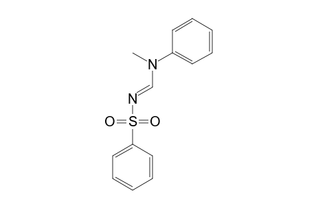 N-[(N-methylanilino)methylene]benzenesulfonamide