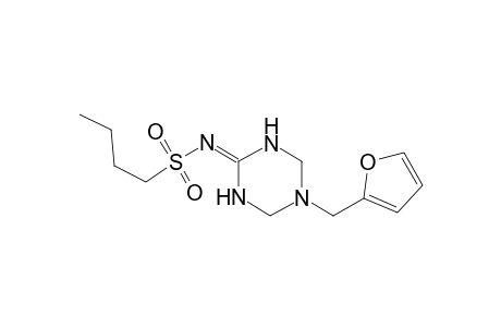 1-butanesulfonamide, N-(5-(2-furanylmethyl)tetrahydro-1,3,5-triazin-2(1H)-ylidene)-