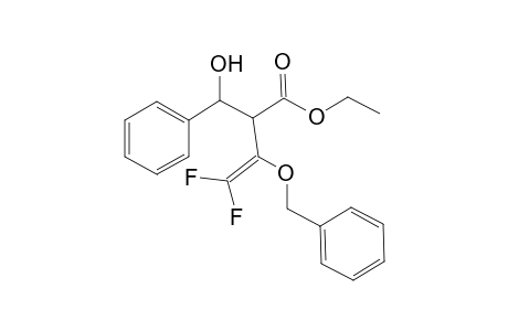 anti-Ethyl 3-Difluoromethylene-3-benzyloxy-2-(.alpha.-hydroxybenzyl)propanoate