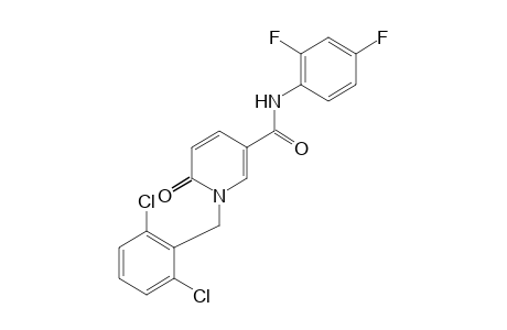 1-(2,6-DICHLOROBENZYL)-2',4'-DIFLUORO-1,6-DIHYDRO-6-OXONICOTINANILIDE