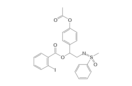 2-(S-Methyl-S-phenyl)sulfoximidoyl-1-(4-acetoxyphenyl)ethyl 2-iodobenzoate