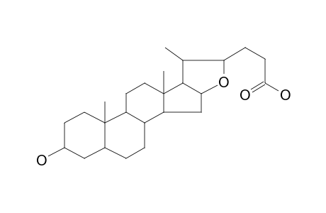 2-[2-Carboxyethyl]-3-methyl-tetrahydrofurano[4,5-A]androstan-3-ol