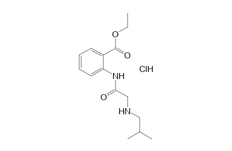 N-(N-isobutylglycyl)anthranilic acid, ethyl ester, hydrochloride