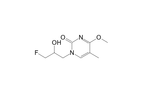 1-(3'-Fluoro-2'-hydroxypropyl)-4-methoxy-5-methyl-2-pyrimidone
