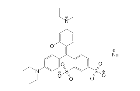 Sodium 4-[6-(diethylamino)-3-(diethyliminio)-3H-xanthen-9-yl]-1,3-benzenedisulfonate