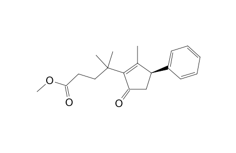 Methyl 1-phenyl-2-methyl-3-[3'-(hydroxycarbonyl)-1',1'-dimethylpropyl)cyclopent-1-en-4-one