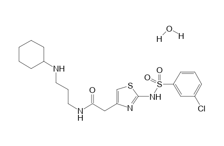 N-[3-(Cyclohexylamino)propyl]-2-[[(3-chlorophenylsulfonyl)]amino]-1,3-thiazol-4-yl-acetamide monohydrate