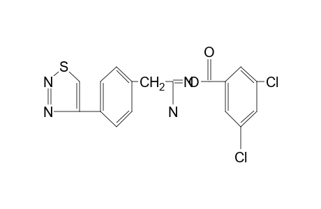 O-(3,5-dichlorobenzoyl)-2-[p-(1,2,3-thiadiazol-4-yl)phenyl]acetamidoxime