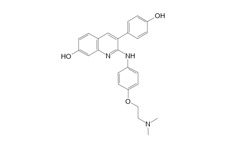 2-(4-(2-(dimethylamino)ethoxy)aniline)-3-(4-hydroxyphenyl)quinoline-7-phenol