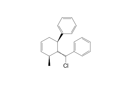 4-[(E/Z)-alpha-Chlorbenzyliden]-rel-3-methyl-cis-5-phenyl-1-cyclohexene