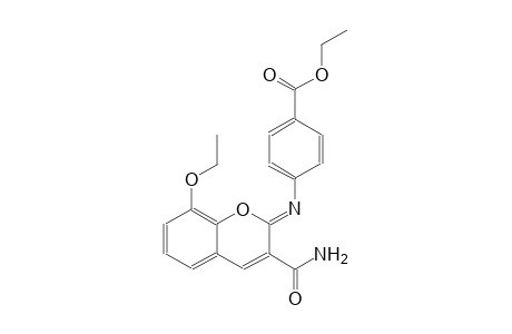 ethyl 4-{[(2Z)-3-(aminocarbonyl)-8-ethoxy-2H-chromen-2-ylidene]amino}benzoate