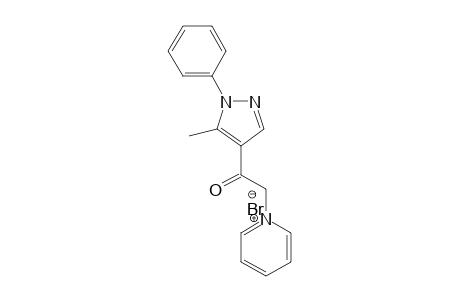 1-(5-methyl-1-phenyl-pyrazol-4-yl)-2-pyridin-1-ium-1-yl-ethanone bromide