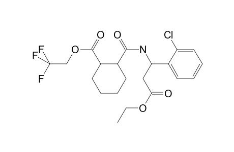 2,2,2-Trifluoroethyl 2-[[1-(2-chlorophenyl)-3-ethoxy-3-oxo-propyl]carbamoyl]cyclohexanecarboxylate