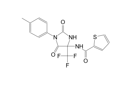 N-[1-(4-methylphenyl)-2,5-dioxo-4-(trifluoromethyl)-4-imidazolidinyl]-2-thiophenecarboxamide