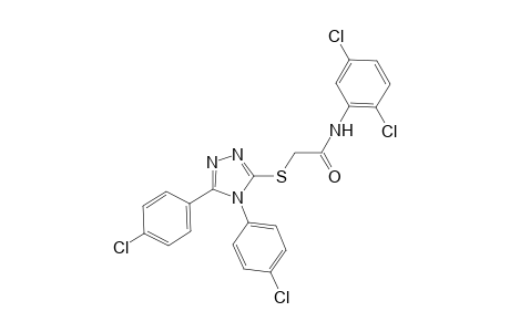 2-{[4,5-bis(4-chlorophenyl)-4H-1,2,4-triazol-3-yl]sulfanyl}-N-(2,5-dichlorophenyl)acetamide