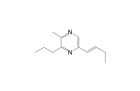 2-(1-but-1-enyl)-5-methyl-6-propylpyrazine (Z and E)