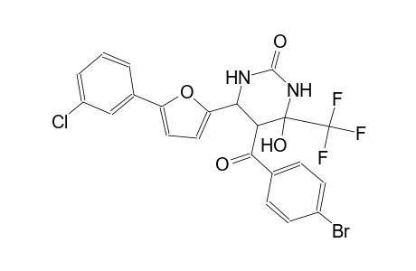 2(1H)-pyrimidinone, 5-(4-bromobenzoyl)-6-[5-(3-chlorophenyl)-2-furanyl]tetrahydro-4-hydroxy-4-(trifluoromethyl)-