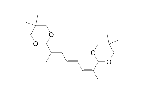 1,3-Dioxane, 2,2'-(1,6-dimethyl-1,3,5-hexatriene-1,6-diyl)bis[5,5-dimethyl-