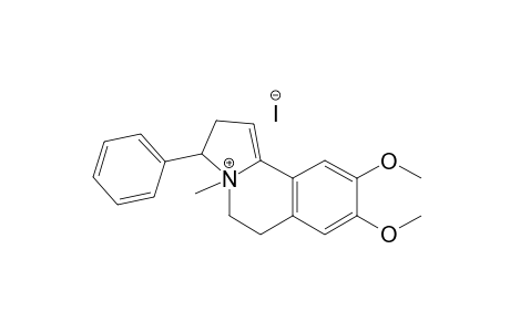 8,9-DIMETHOXY-4-METHYL-3-PHENYL-2,3,5,6-TETRAHYDROPYRROLO-[2,1-A]-ISOQUINOLIUM-IODIDE