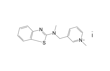 3-{[(2-benzothiazolyl)methylamino]methyl}-1-methylpyridinium iodide