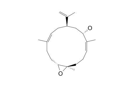 7(S),8(S)-Epoxy-13(R)-hydroxy-1(R)-cembrene A