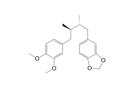 (2R,3R)-DIMETHYL-1-(3,4-DIMETHOXYPHENYL)-4-(3,4-METHYLENEDIOXYPHENYL)-BUTAN