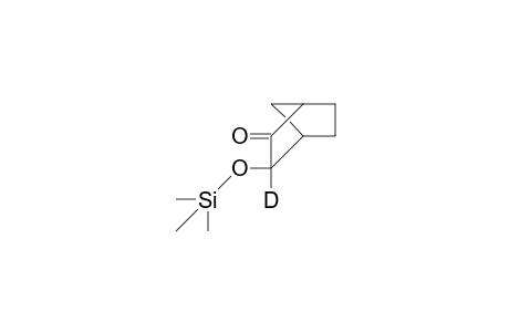 endo-2-Deuterio-exo-2-trimethylsilyl-bicyclo(2.2.1)heptan-3-one