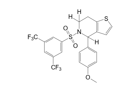 5-[(alpha,alpha,alpha,alpha',alpha',alpha'-HEXAFLUORO-3,5-XYLYL)SULFONYL]-4-(p-METHOXYPHENYL)-4,5,6,7-TETRAHYDROTHIENO[3,2-c]PYRIDINE