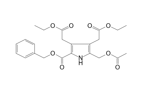 5-Acetoxymethyl-3,4-bis-ethoxycarbonylmethyl-1H-pyrrole-2-carboxylic acid, benzyl ester